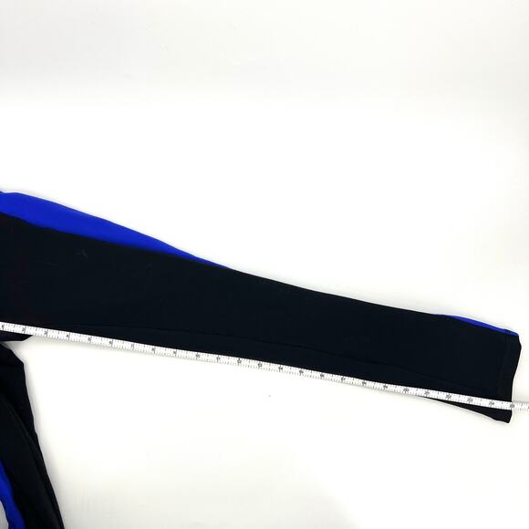 ALO Womens Color Block Leggings Black and Blue Size M 25" Inseam - Picture 4 of 7